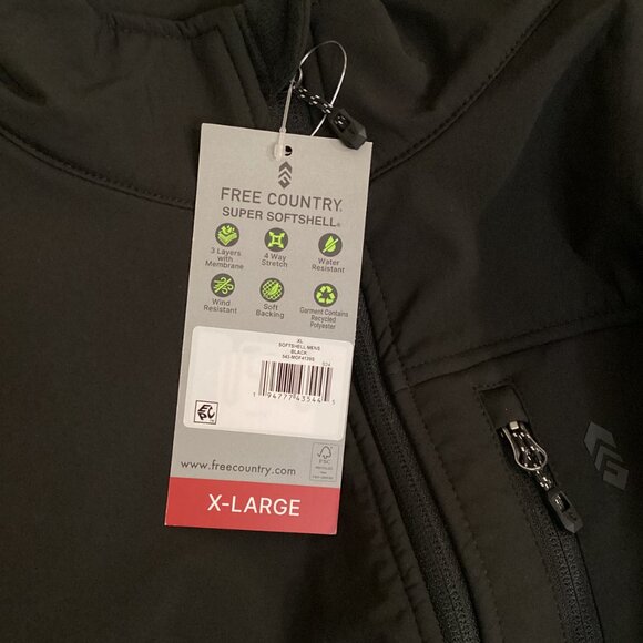 Free Country Men's Lanier Super Softshell Jacket - Picture 6 of 6